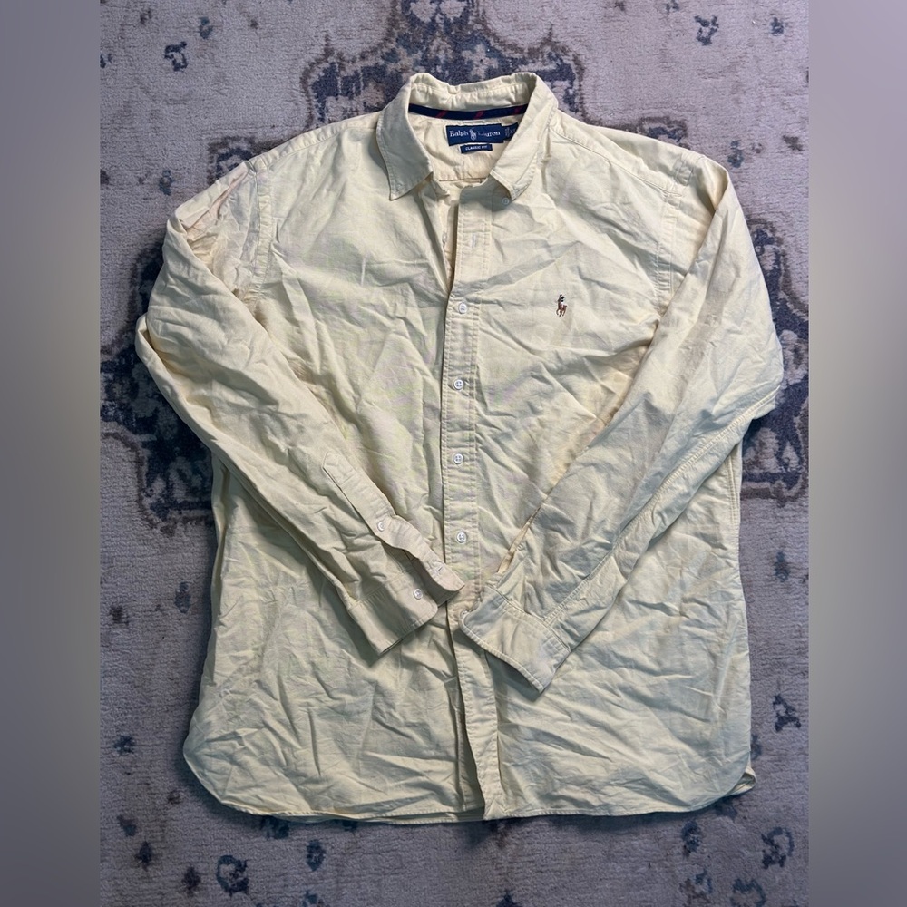 Ralph Lauren Classic Fit Yellow Shirt